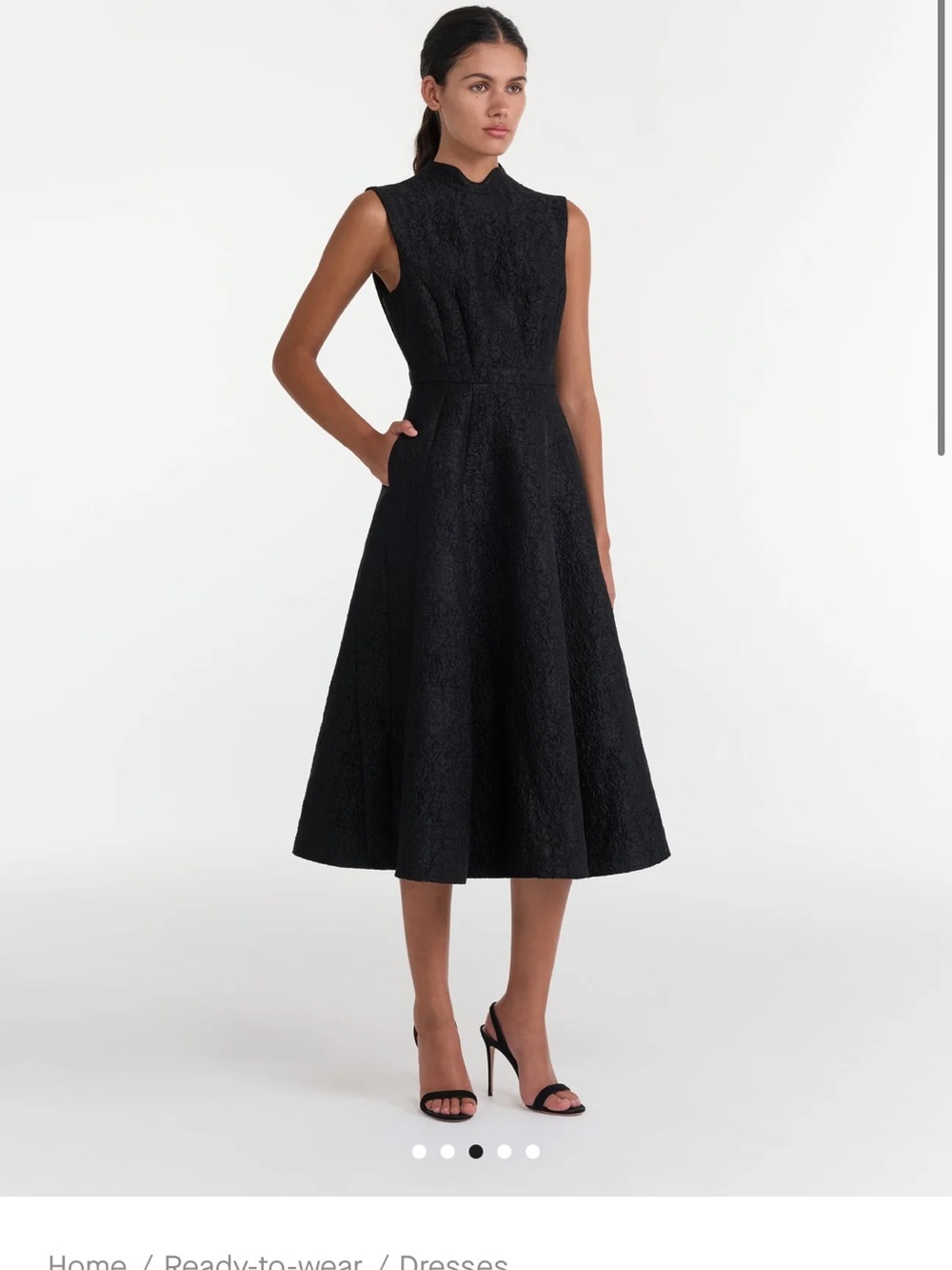 Saloni Flora Dress Noir Rose